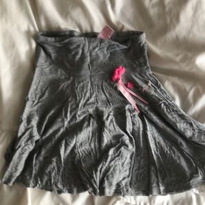 Deux par deux grey mini skirt size 7